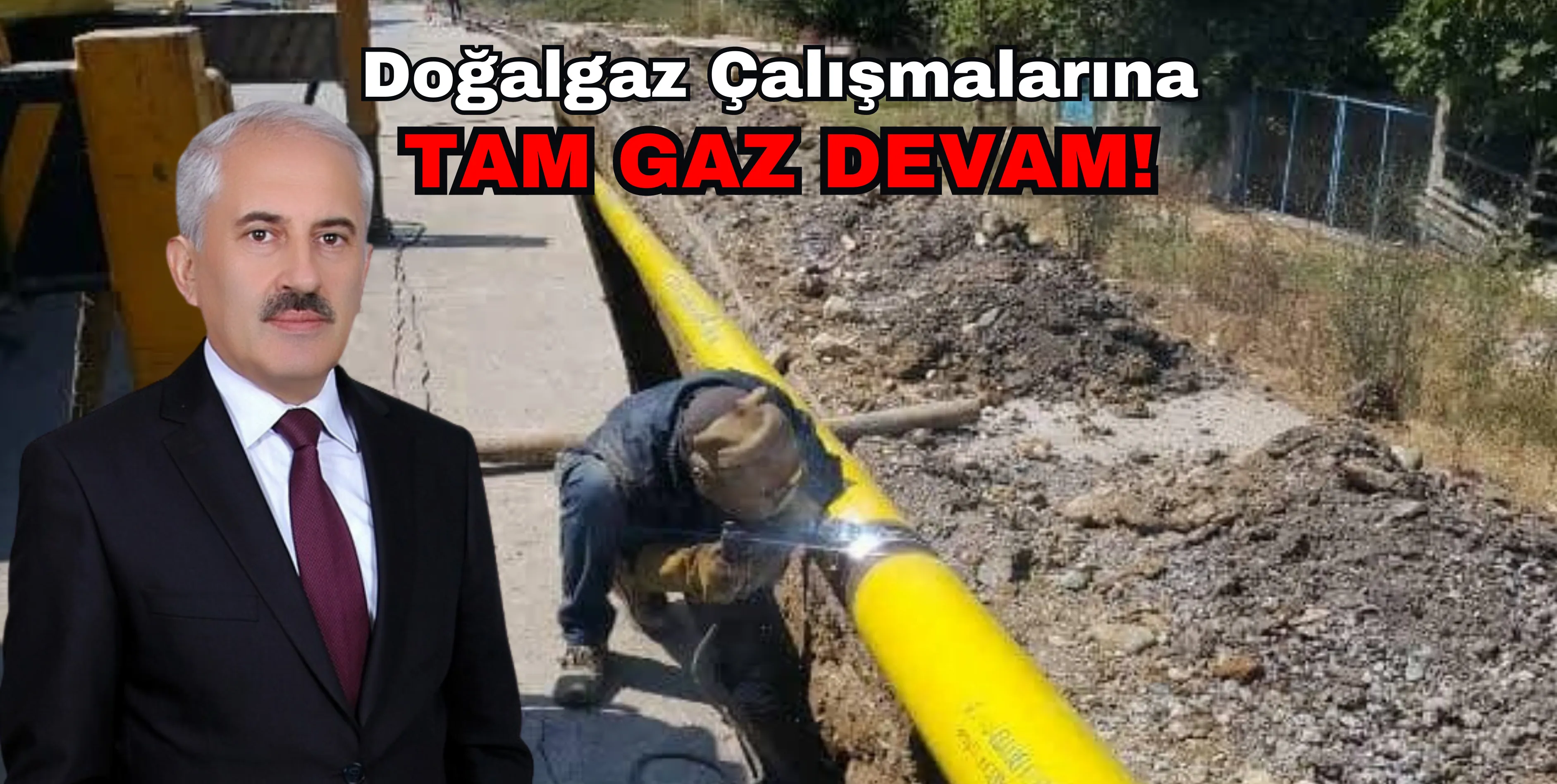 &nbsp;&nbsp;&nbsp;&nbsp;&nbsp;&nbsp;&nbsp;&nbsp;&nbsp;&nbsp;&nbsp; Kahramanmaraş merkezli depremlerin ardından ilçemizde doğalgaz altyapı çalışmaları yeniden