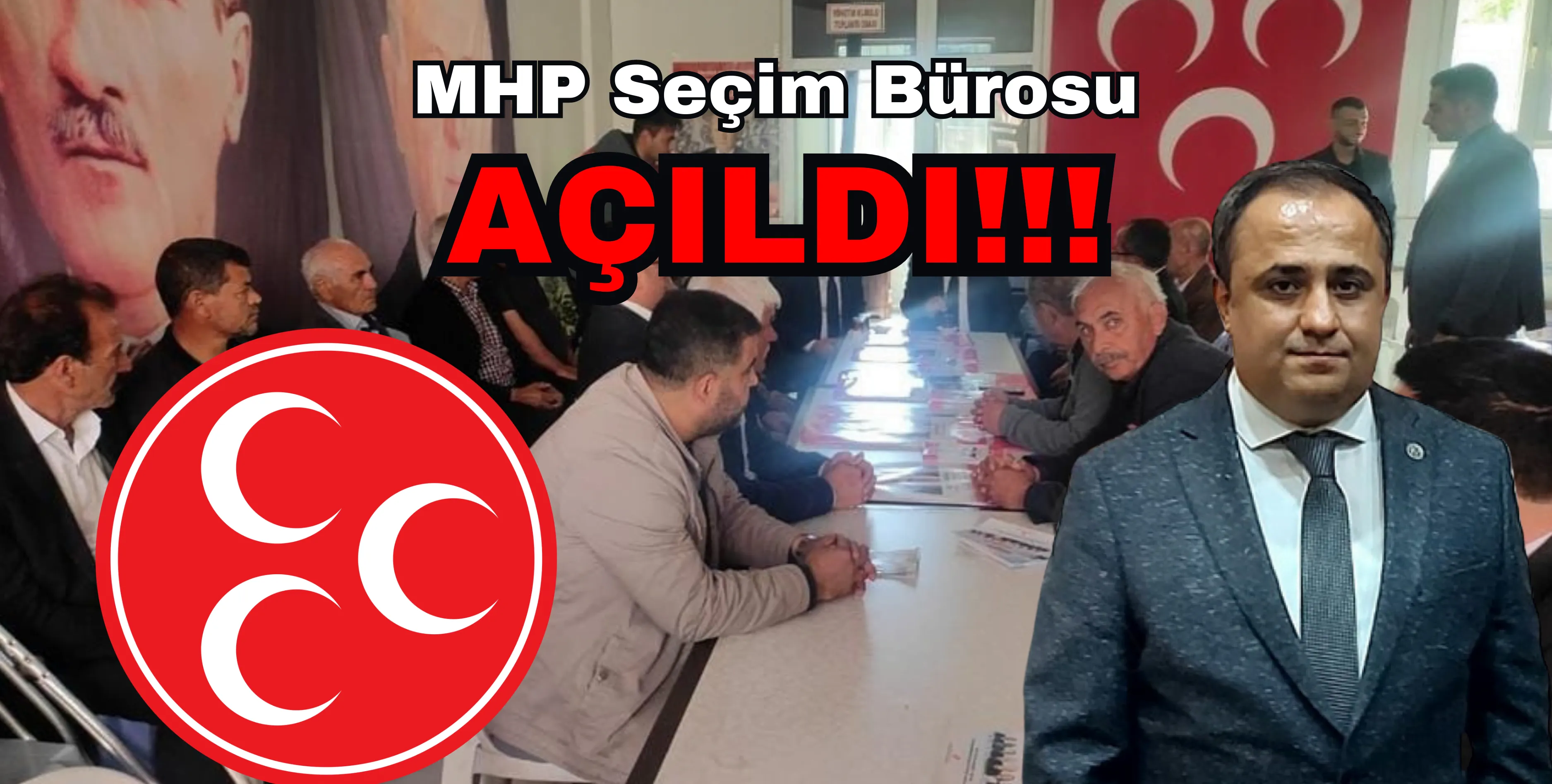 &nbsp;&nbsp;&nbsp;&nbsp;&nbsp;&nbsp;&nbsp;&nbsp;&nbsp;&nbsp;&nbsp; Seçim bürosu açılışına MHP Kahramanmaraş İl Başkanı Hüseyin Vahit