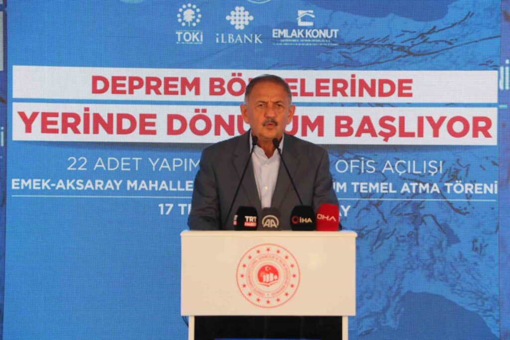 bakan ozhaseki yerinde donusum projesine e devlet uzerinden son bir saat icerisinde tam bin 200 basvuru oldu 27f8758