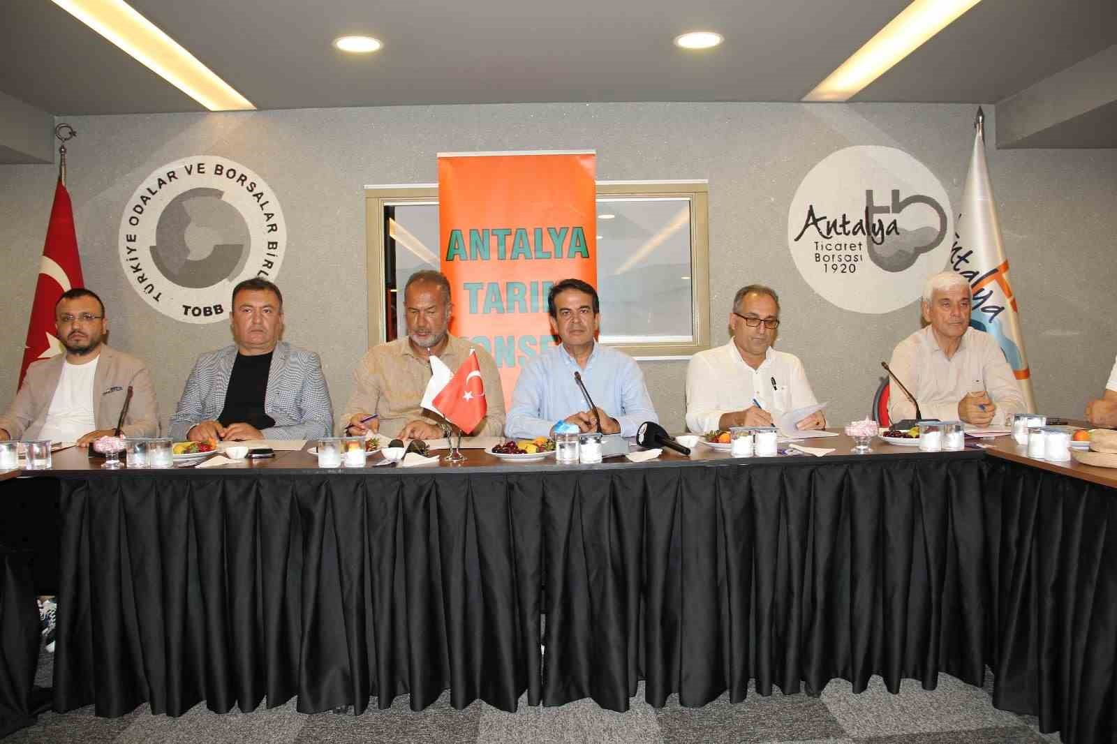 ANTALYA TARIM KONSEYİ, TARIM VE ORMAN BAKANLIĞI’NIN HAZIRLADIĞI TARIMSAL ÜRETİMİN