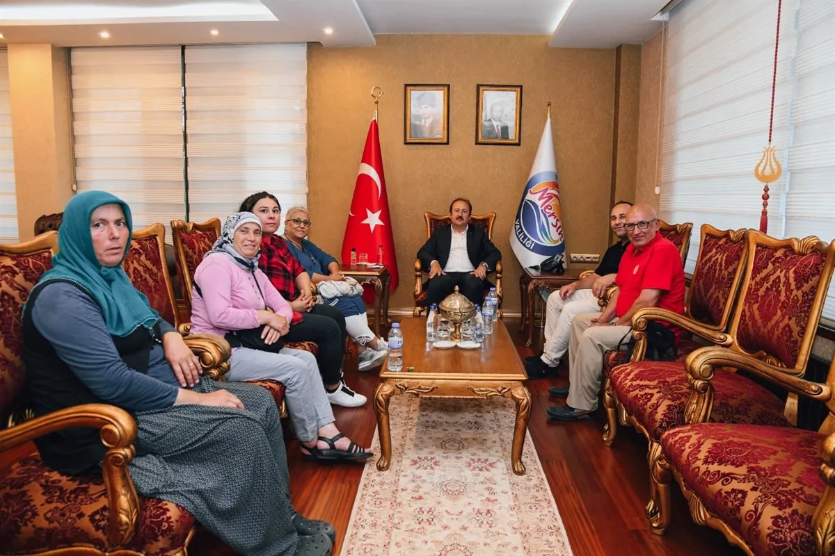 MERSİN VALİSİ ALİ HAMZA PEHLİVAN, VALİLİK MAKAMINDA TOKİ SOSYAL KONUT