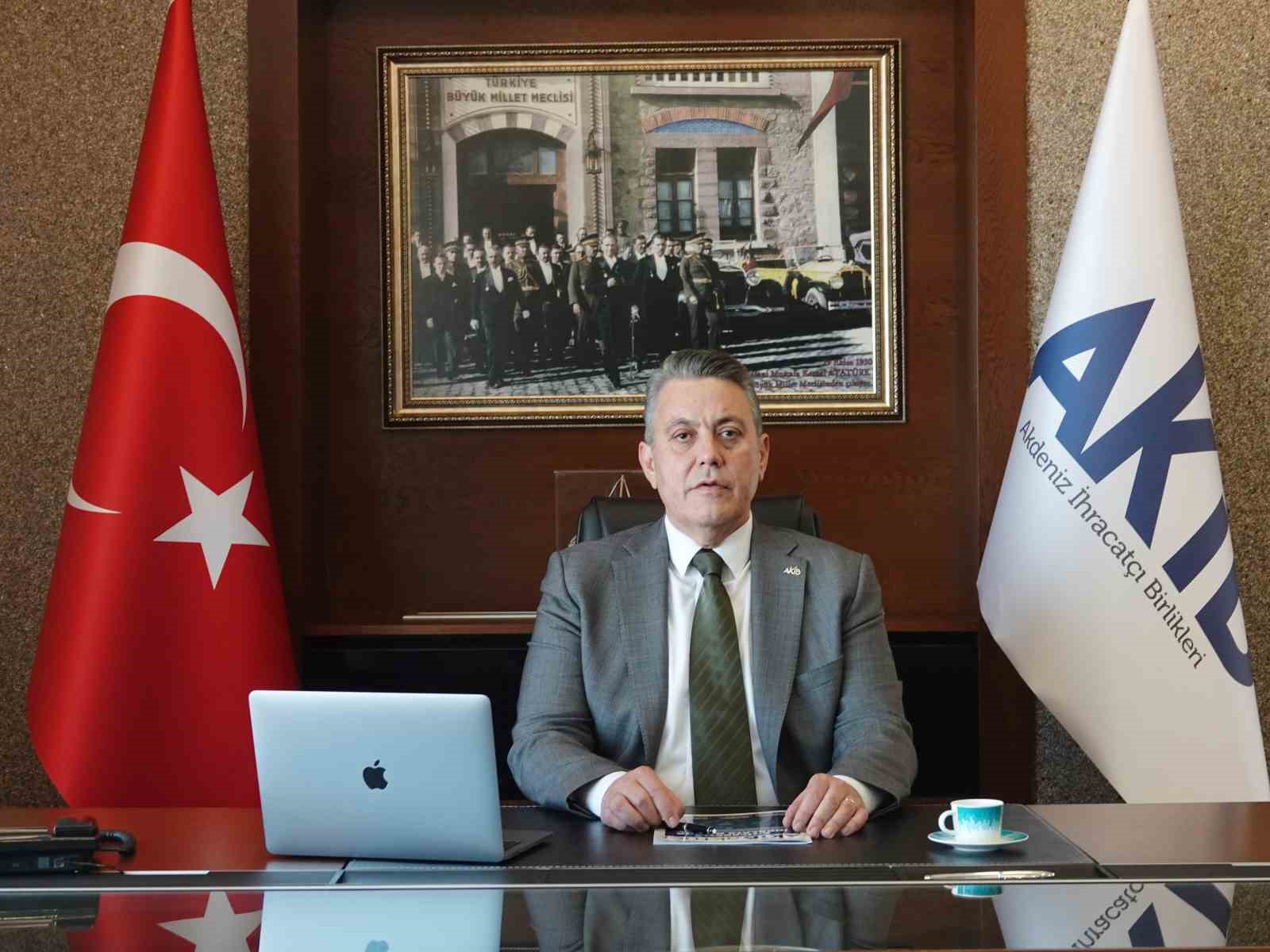 AKDENİZ İHRACATÇI BİRLİKLERİ (AKİB) KOORDİNATÖR BAŞKANI R. ONUR KILIÇER, TEMMUZ
