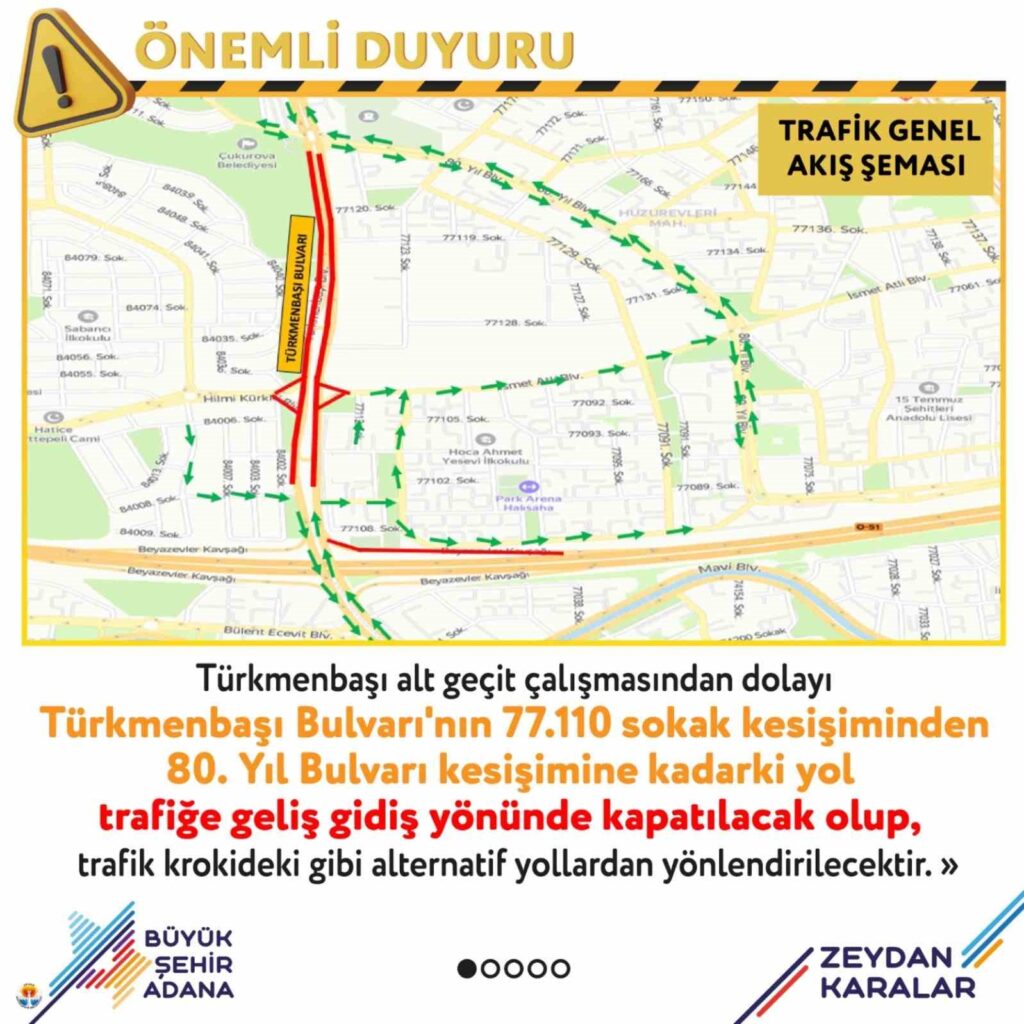 alt gecit calismasindan dolayi bazi yollar kapali olacak d4d76fe