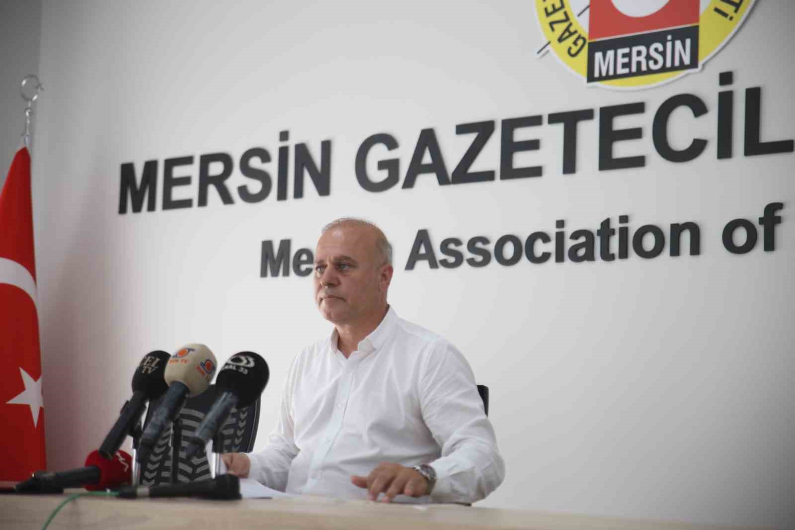 YENİ MERSİN İDMAN YURDU BASIN SÖZCÜSÜ HALİM YİĞİT, MERSİN GAZETECİLER
