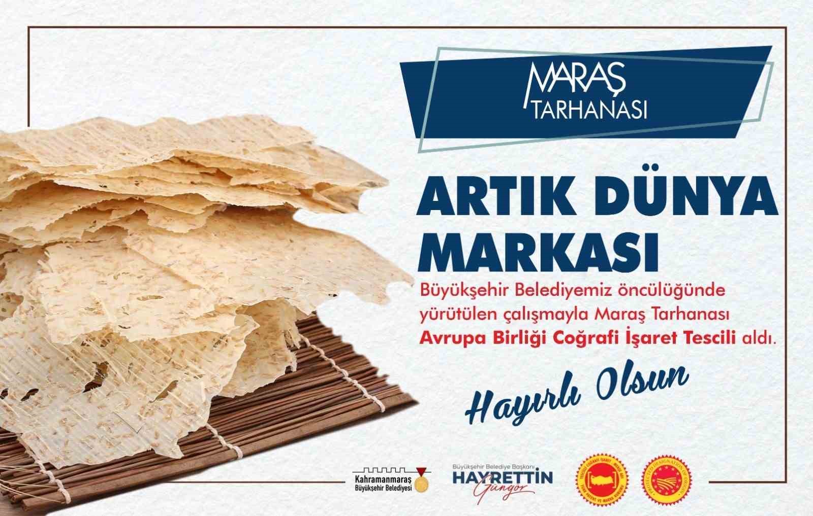 (İHA)-KAHRAMANMARAŞ BÜYÜKSEHİR BELEDİYESİ, ŞEHRİN EN ÖNEMLİ YÖRESEL LEZZETLERİNDEN MARAS TARHANASININ