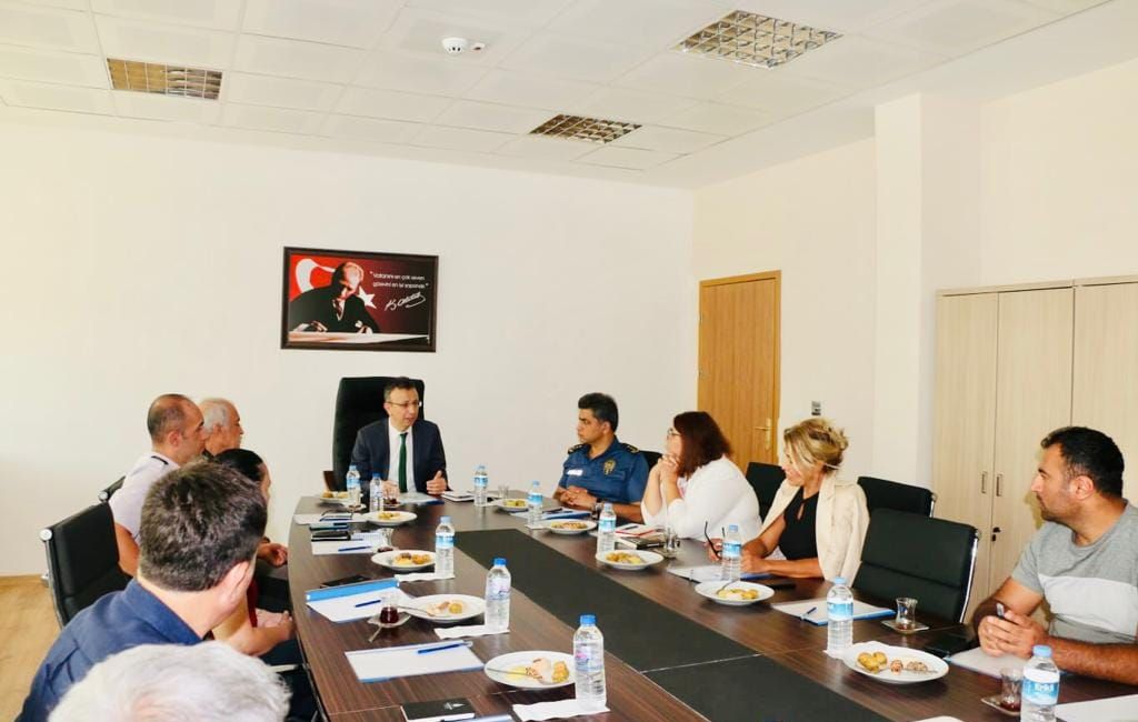 2023-2024 yılı Üniversite Güvenlik toplantısı Kaymakam Yakup GÜNEY başkanlığında yapıldı.28.09.2023