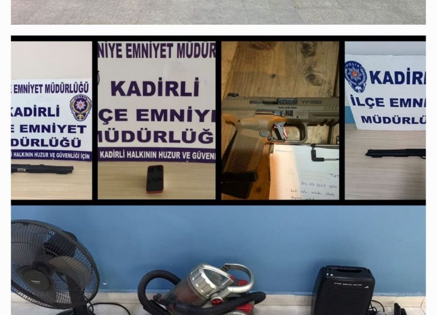 Kadirli İlçe Emniyet Müdürlüğü ekipleri tarafından 18/26 Eylül tarihleri arasında