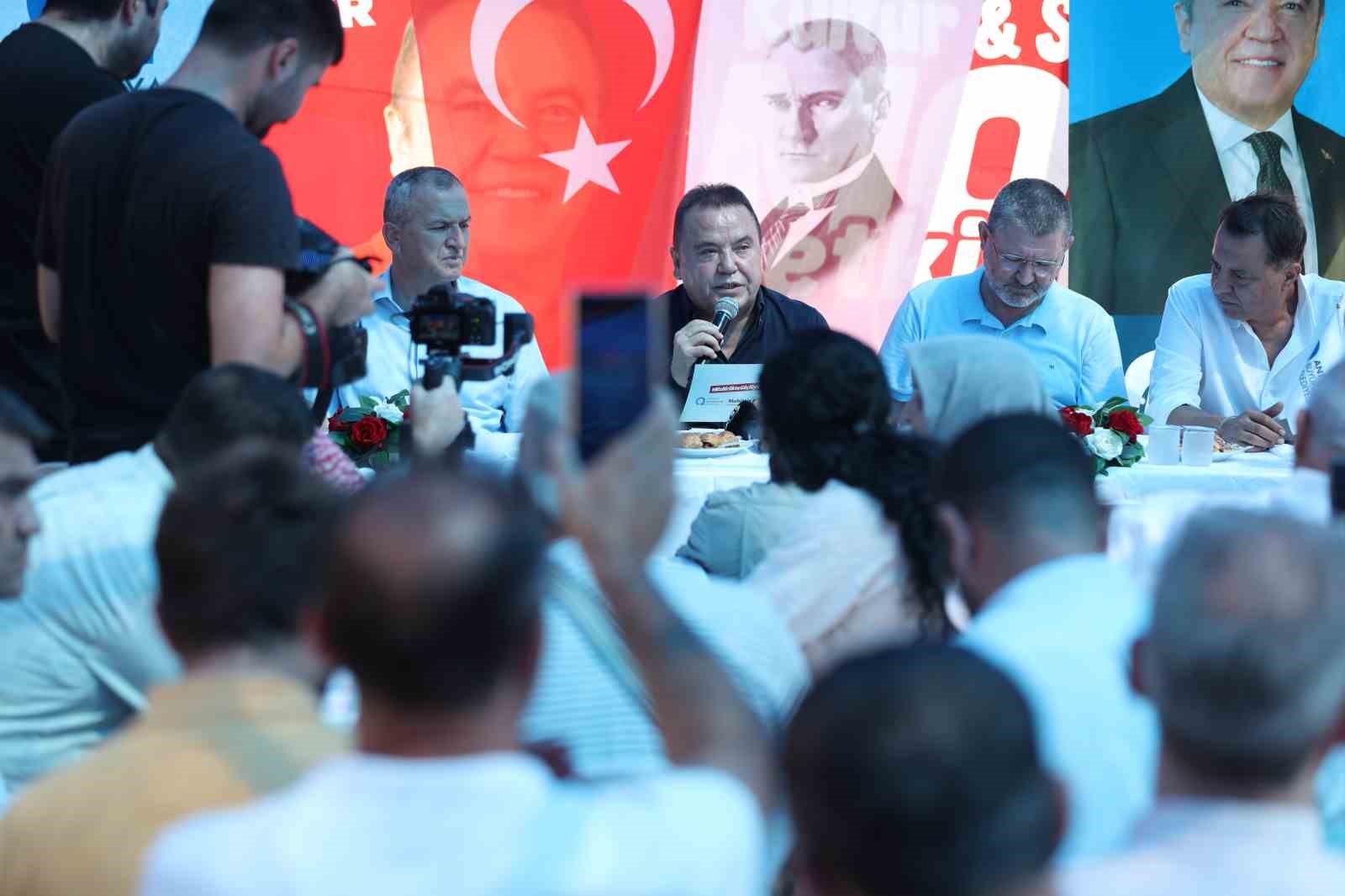 ANTALYA BÜYÜKŞEHİR BELEDİYE BAŞKANI MUHİTTİN BÖCEK, ATSO MECLİS BAŞKANI AHMET