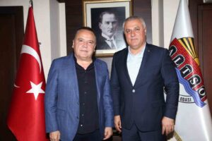 ALTSO BAŞKANI ERAY ERDEM VE ANTALYA BÜYÜKŞEHİR BELEDİYE BAŞKANI MUHİTTİN