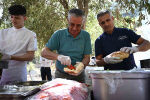 KEMER BELEDİYE BAŞKANI NECATİ TOPALOĞLU, KEMER BELEDİYESİ AHMET ERKAL DESTEK