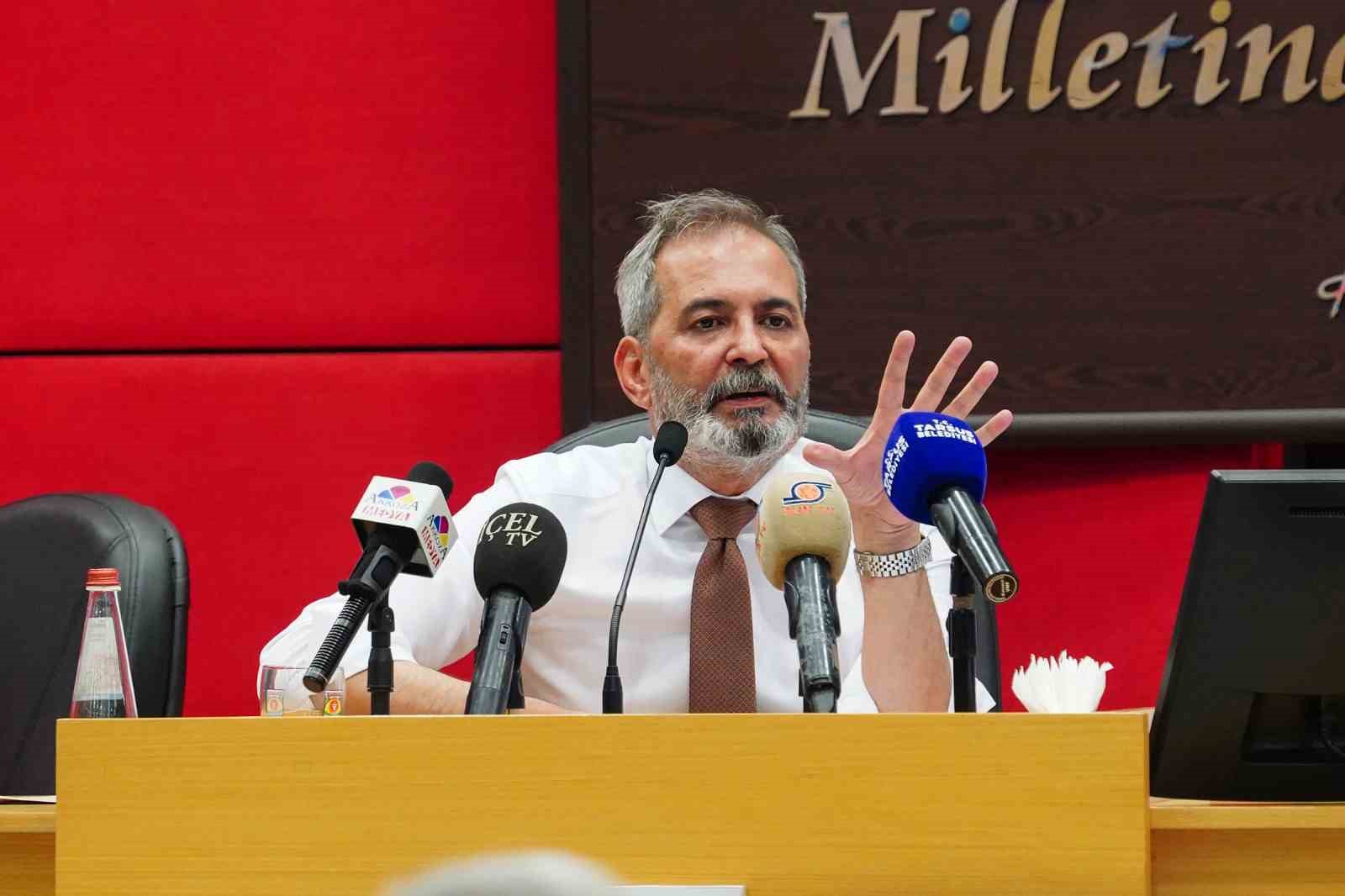 TARSUS BELEDİYE MECLİSİ EYLÜL AYI OLAĞAN TOPLANTISI, BELEDİYE BAŞKANI HALUK