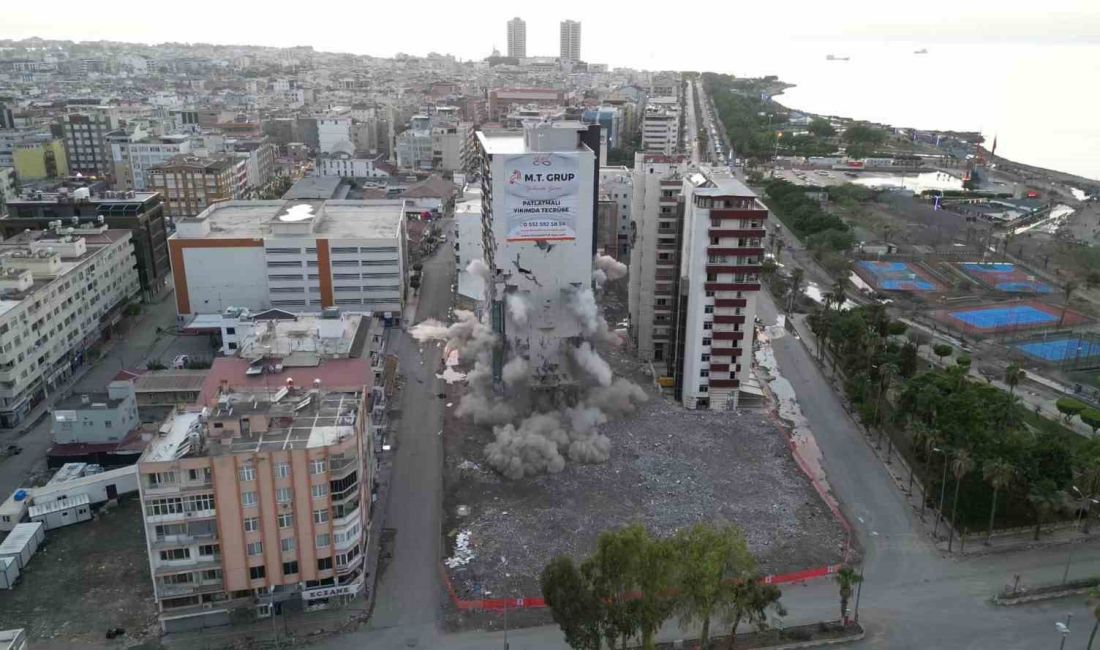 İSKENDERUN’DA İLK KONTROLLÜ PATLATMA İLE YIKIM GERÇEKLEŞTİRİLDİ