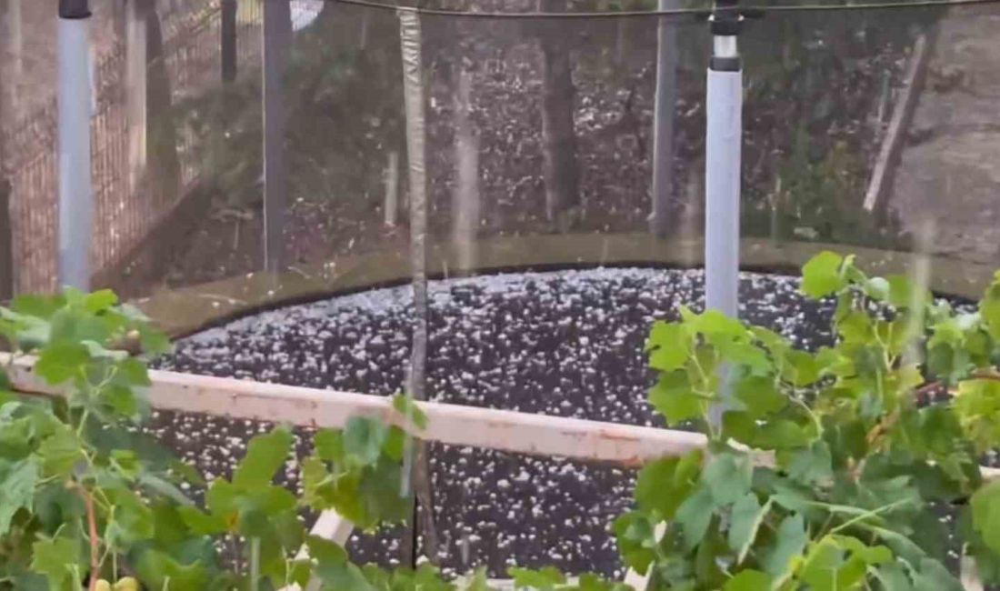 KAHRAMANMARAŞ’TA ETKİLİ OLAN ŞİDDETLİ YAĞIŞ VE DOLU HAYATI OLUMSUZ ETKİLEDİ.