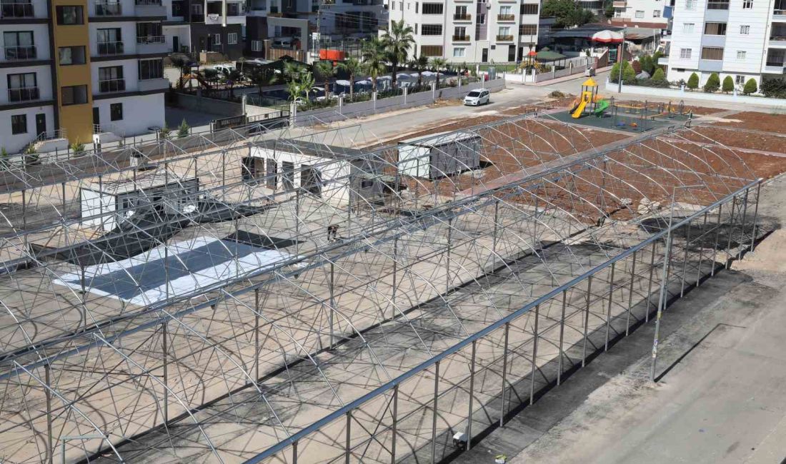 MERSİN'İN MERKEZ İLÇE MEZİTLİ BELEDİYESİ, İLÇEDE BULUNAN SEMT PAZARLARINI MODERN