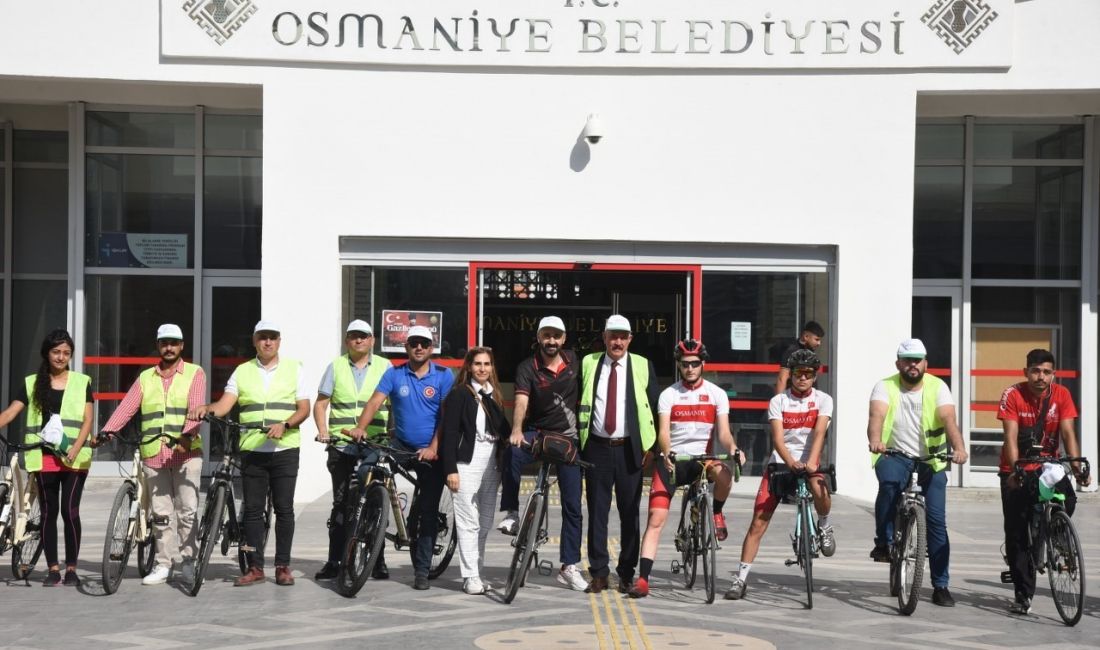OSMANİYE’DE AVRUPA HAREKETLİLİK HAFTASI KAPSAMINDA BİSİKLET TURU DÜZENLEDİ