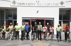 OSMANİYE’DE AVRUPA HAREKETLİLİK HAFTASI KAPSAMINDA BİSİKLET TURU DÜZENLEDİ