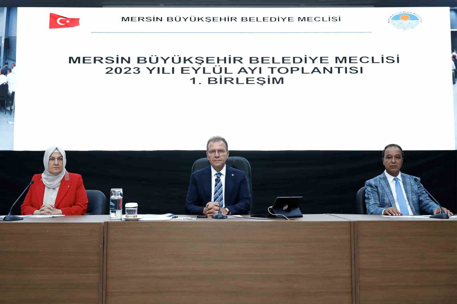 MERSİN BÜYÜKŞEHİR BELEDİYE MECLİSİNİN 2023 YILI EYLÜL AYI OLAĞAN TOPLANTISININ