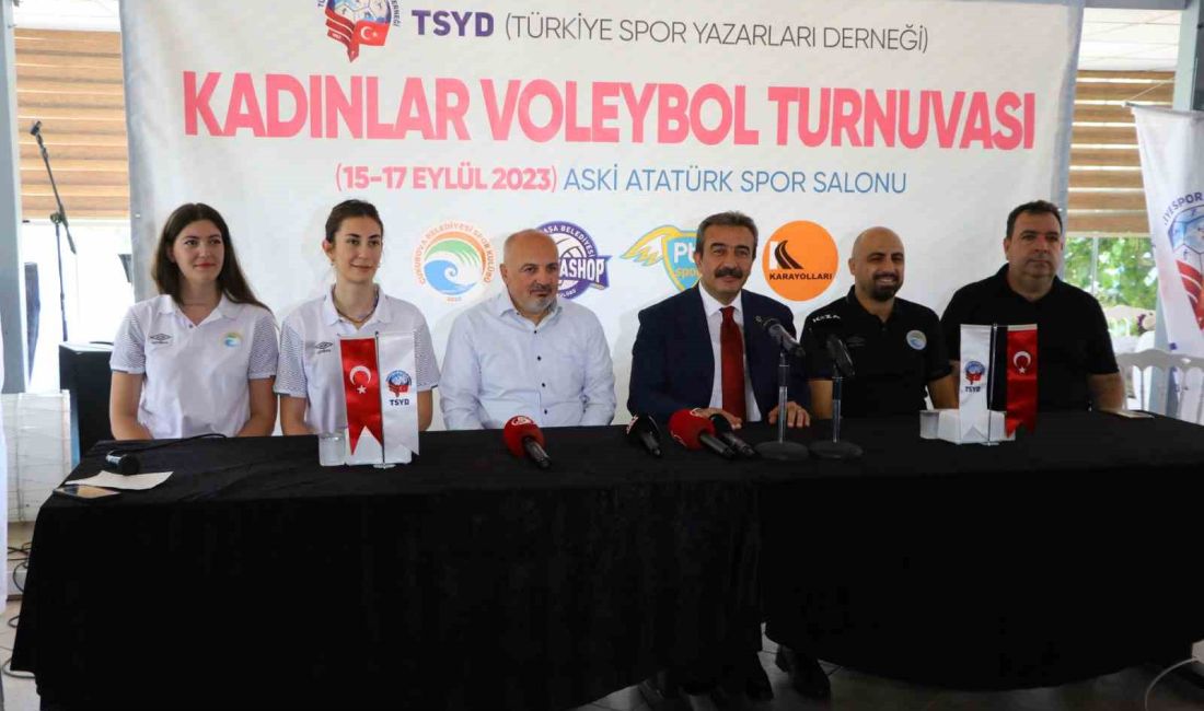 TÜRKİYE SPOR YAZARLARI DERNEĞİ, KADINLAR VOLEYBOL TURNUVASIYLA İLGİLİ BASIN TOPLANTISI