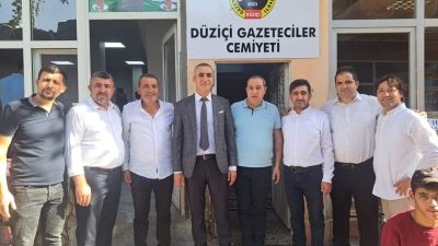 Düziçi’nde gazeteci ve ajans mensupları bir araya gelerek, medya alanında