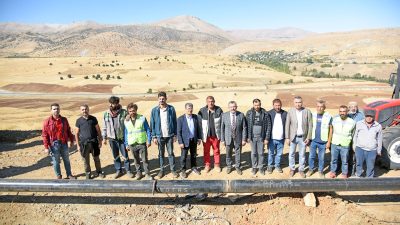 Göksun’a Doğalgaz arzını sağlayacak olan boru hattının inşa çalışmaları başladı.