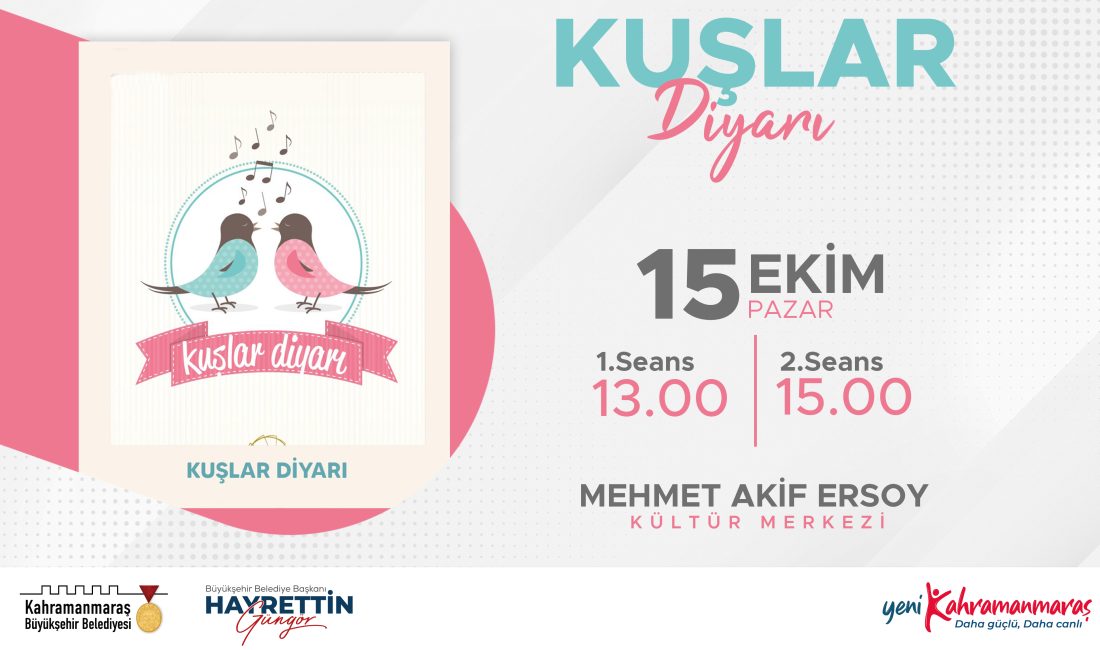 Kahramanmaraş Büyükşehir Belediyesi, 15 Ekim Pazar günü minikleri kültürel bir