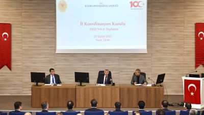 Kahramanmaraş İl Koordinasyon Kurulu 2023 yılı 4. dönem toplantısı 23