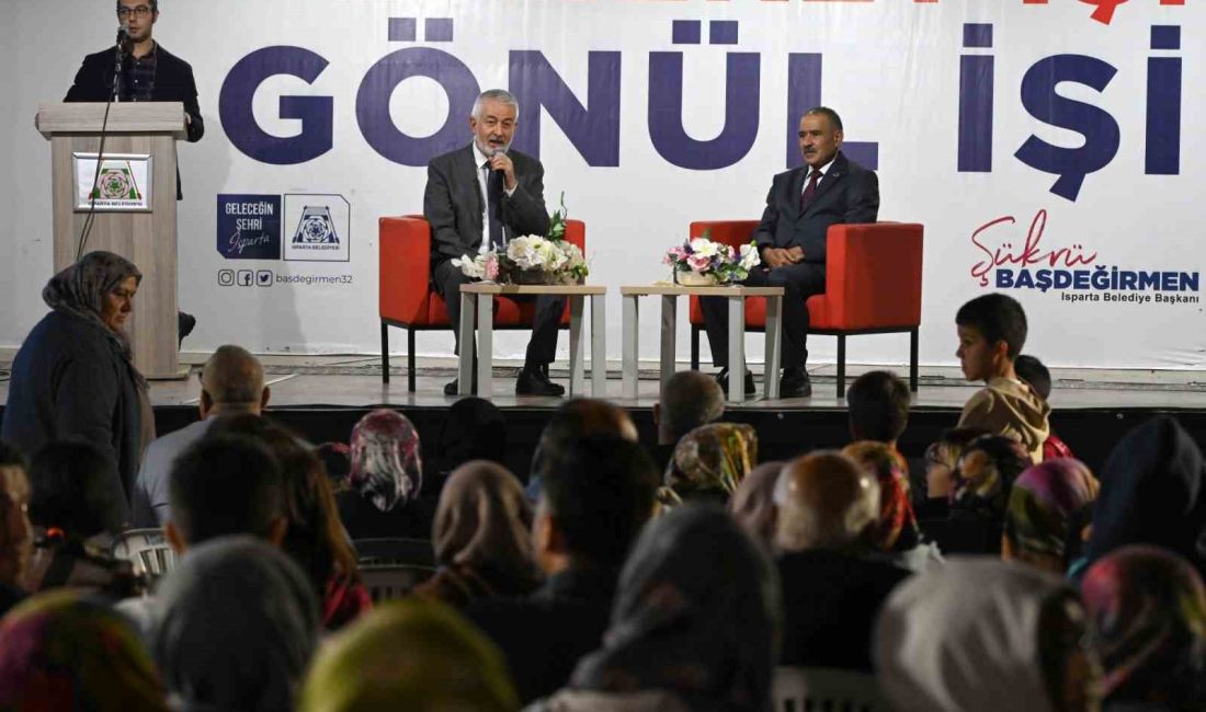 ISPARTA BELEDİYE BAŞKANI ŞÜKRÜ BAŞDEĞİRMEN, MAHALLE MECLİSİ BULUŞMALARI ÇERÇEVESİNDE DAVRAZ