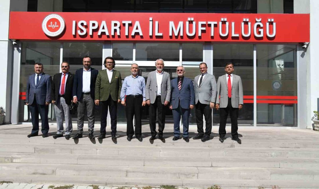 ISPARTA BELEDİYE BAŞKANI ŞÜKRÜ BAŞDEĞİRMEN, İL MÜFTÜSÜ BAYRAM ŞAHİN’İ ZİYARET