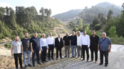 Andırın-Göksun yolunda asfaltlama çalışmaları hız kazandı. Ak Parti Kahramanmaraş Milletvekili