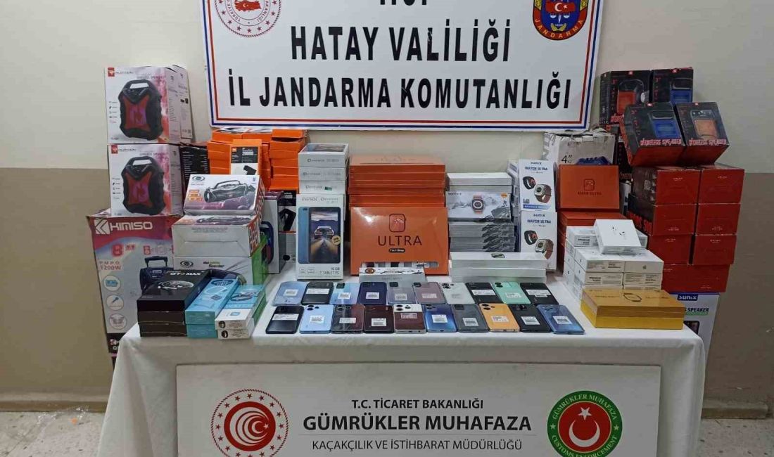 HATAY’DA PİYASA DEĞERİ 650 BİN LİRA OLAN GÜMRÜK KAÇAĞI, CEP