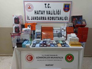 HATAY’DA PİYASA DEĞERİ 650 BİN LİRA OLAN GÜMRÜK KAÇAĞI, CEP