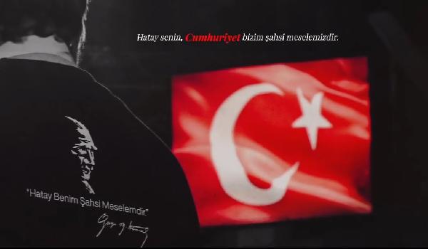 Samim SELÇUK/ HATAY, (DHA)- Hatayspor, Cumhuriyet’in 100’üncü yılını, yayınladığı anlamlı