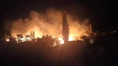 HAVADAN MÜDAHALE BAŞLADI Kastamonu’nun Tosya ilçesinde ilçesine bağlı Yağcılar köyünde