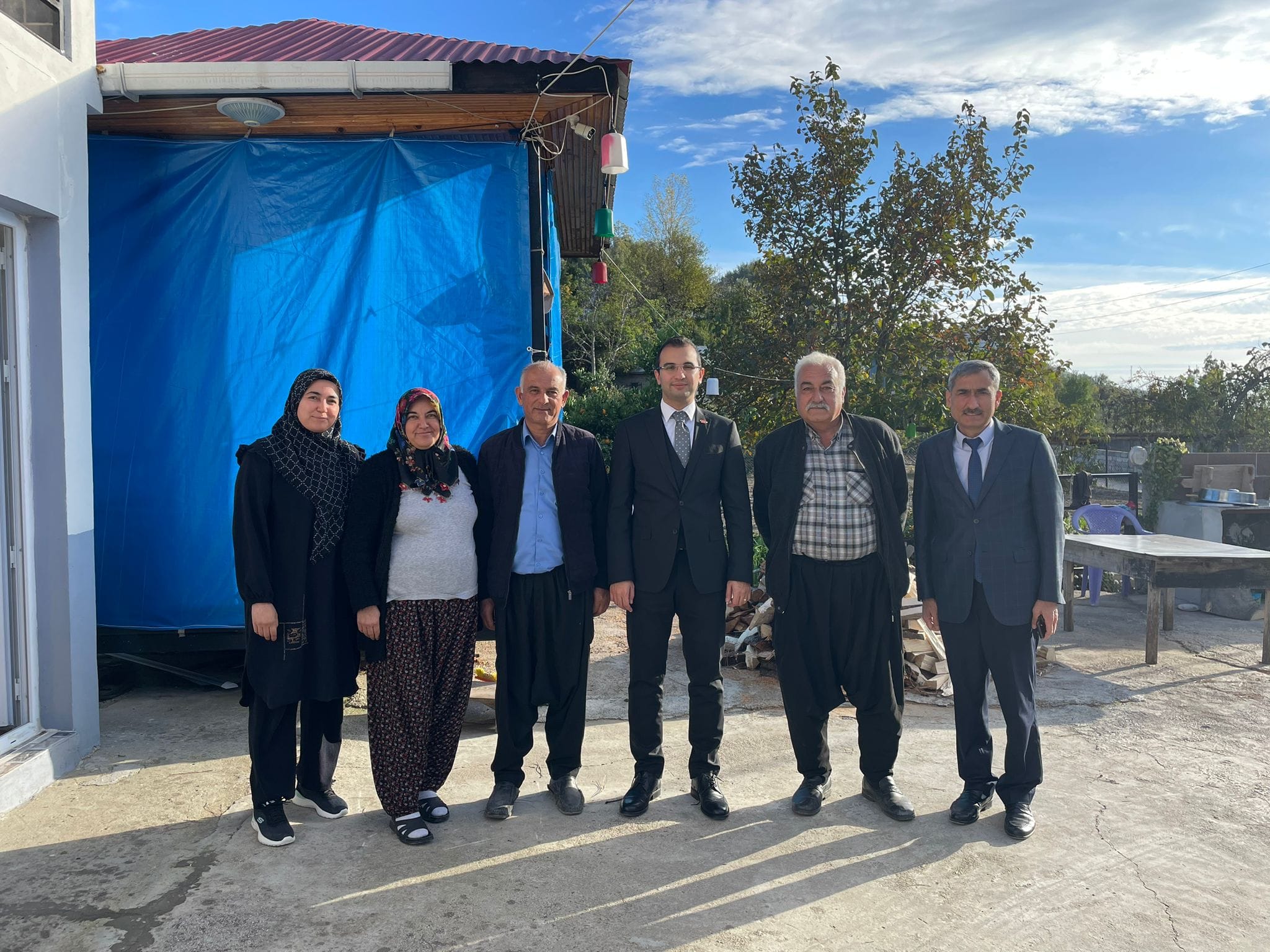 KAYMAKAM TAŞKIRAN ABİLMEZ AİLESİNİ ZİYARET ETTİ