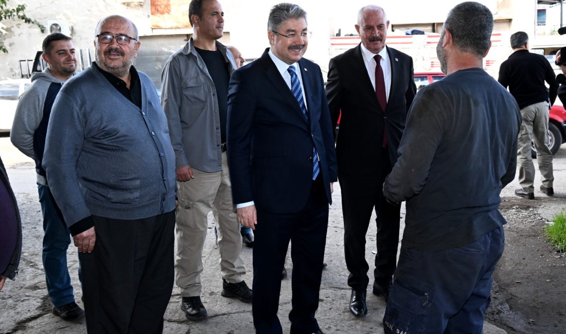 Osmaniye Vali Dr. Erdinç Yılmaz, Küçük Sanayi Sitesi esnafını ziyaret