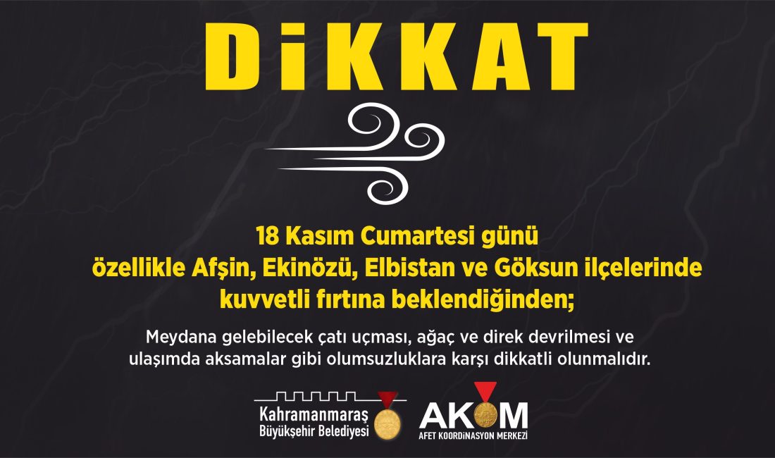 Kahramanmaraş Büyükşehir Belediyesi Afet Koordinasyon Merkezi (AKOM), 18 Kasım Cumartesi