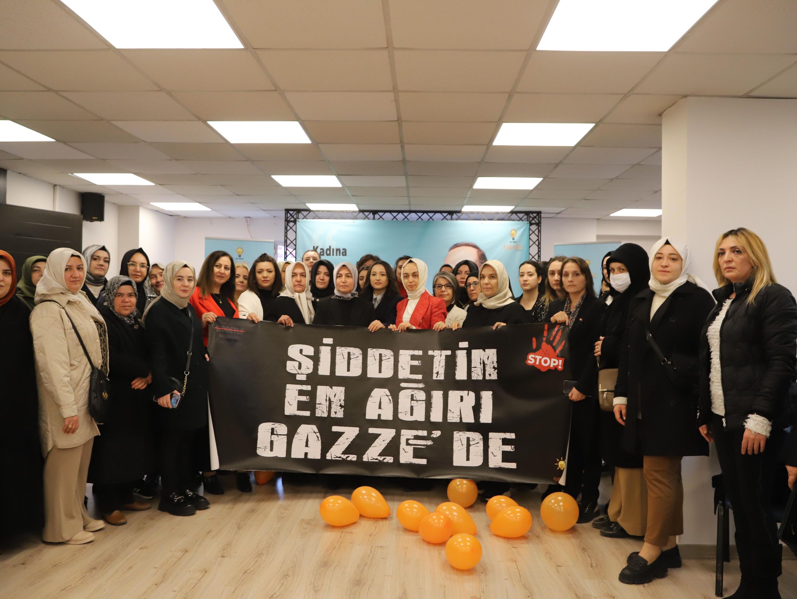 Kadına yönelik şiddetin her türlüsünü red ediyoruz