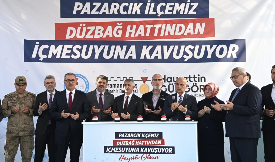 Büyükşehir Belediyesinin 300 Milyon TL’lik yatırımı Pazarcık Düzbağ İçmesuyu Bağlantısı