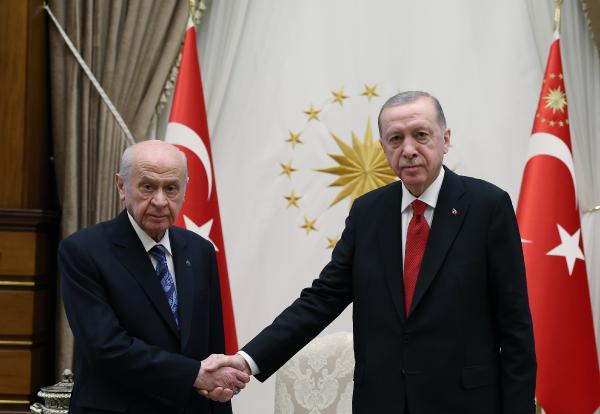 Cumhurbaşkanı Erdoğan, Bahçeli ile görüştü