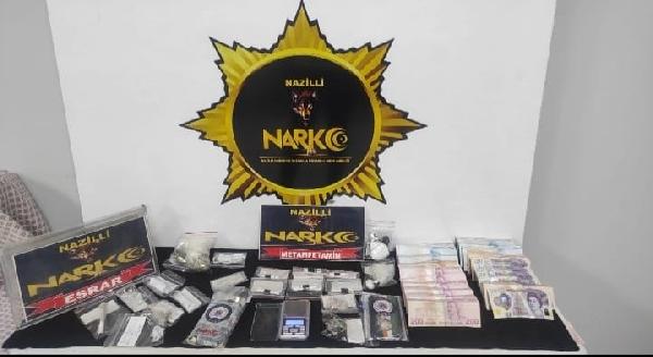 Bahattin ALBAYRAK/NAZİLİ (Aydın), (DHA)- AYDIN’ın Nazilli ilçesinde polisin işyerine yaptığı operasyonda;