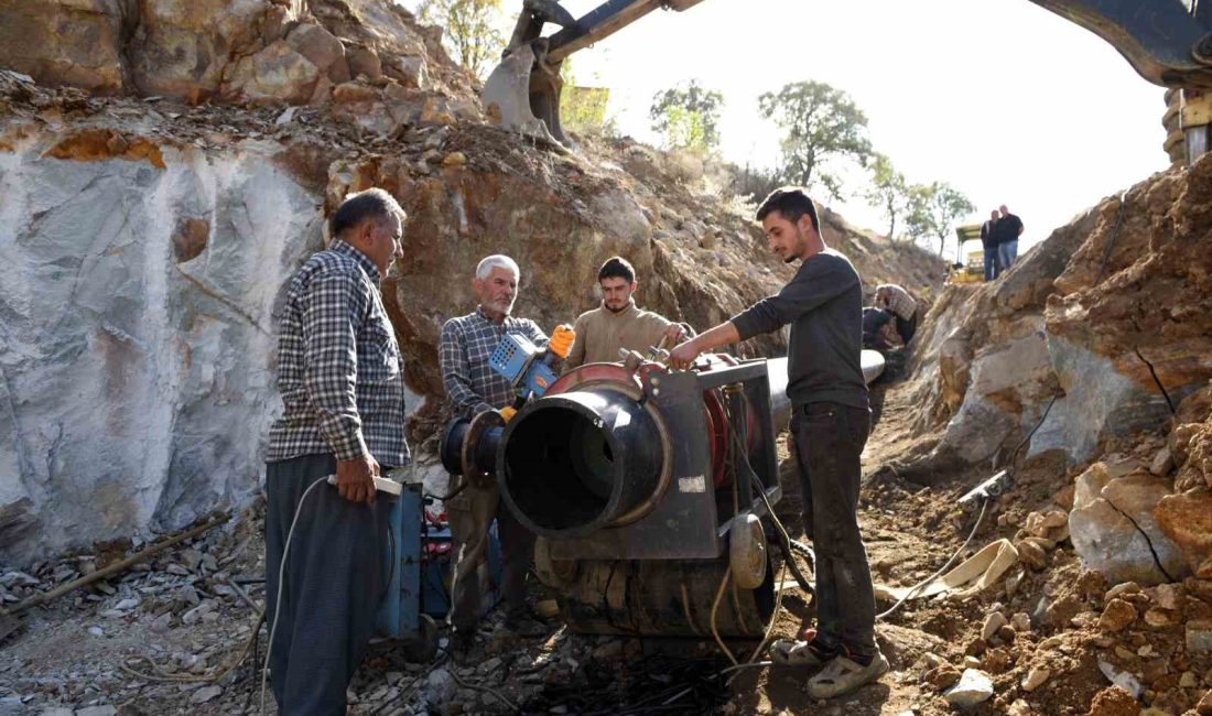 POZANTI YAĞLITAŞ GÖLETİ SULAMASINDA ÇALIŞMALAR DEVAM EDİYOR.