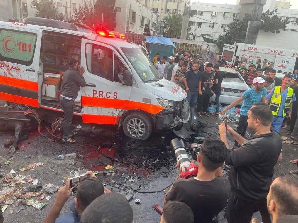 Beril SÖNMEZ, (DHA) – Filistin Kızılay Derneği (PRCS), dün Gazze’de