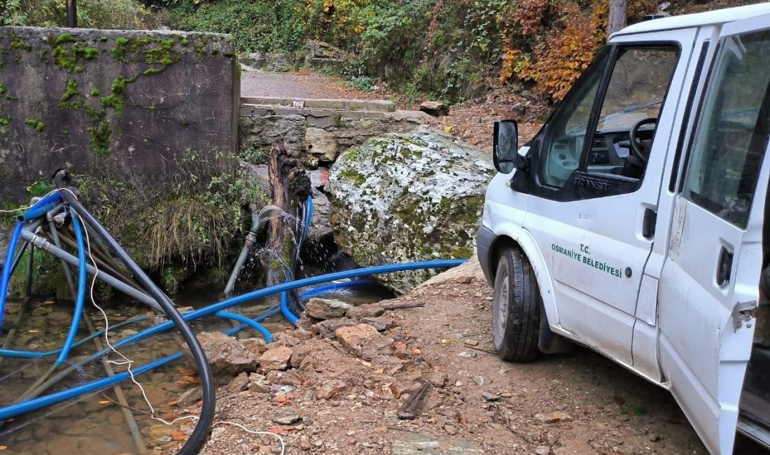 Osmaniye Belediyesi, yaşanan yıkıcı deprem sonrasında su kaynaklarında oluşan yer