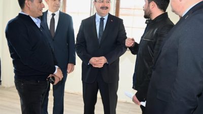 Osmaniye Valisi Dr. Erdinç Yılmaz, Kadirli de yapımı devam eden
