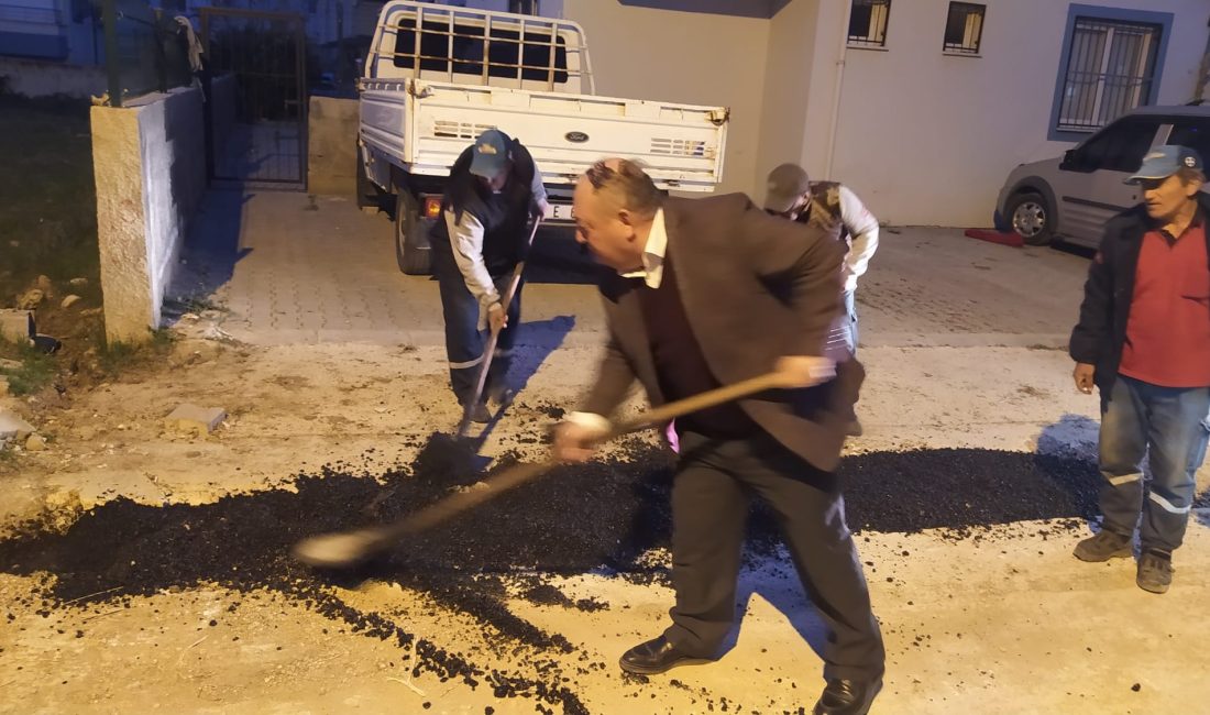 Kadirli Belediye Başkanı Dr. Ömer Tarhan Cemalpaşa Mahallesinde devam eden