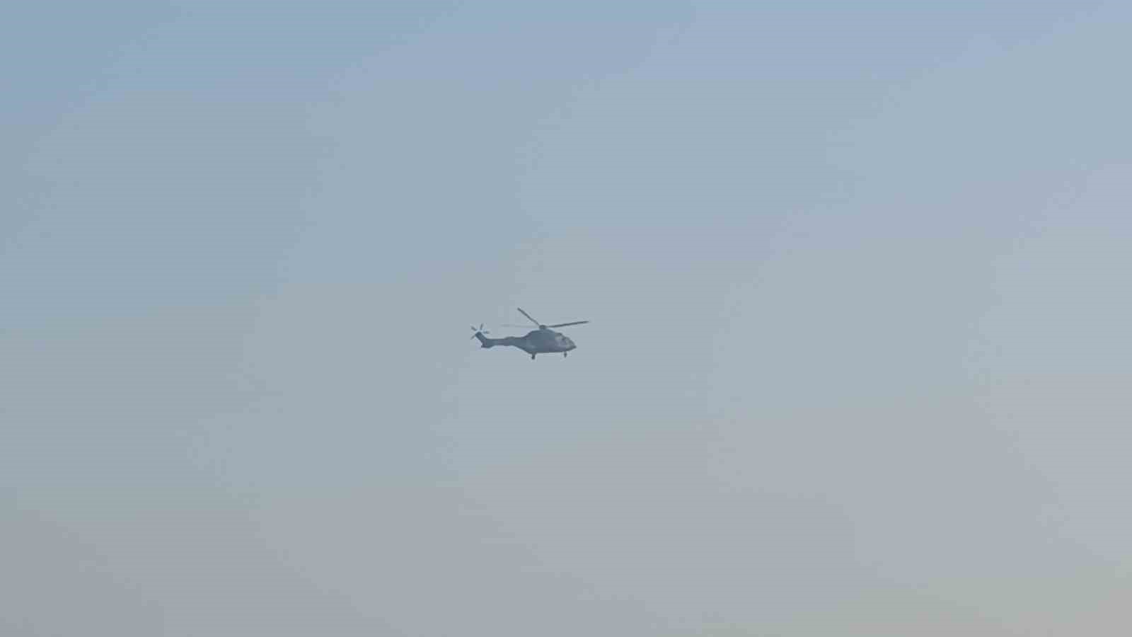 Hatay’da sınırın sıfır noktasında askeri helikopter hareketliliği