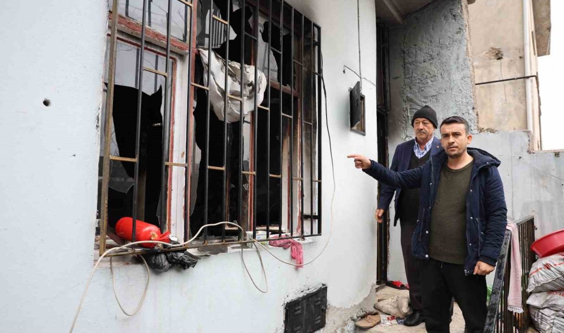 KAHRAMANMARAŞLI DEPREMZEDE AİLE, 6 ŞUBAT DEPREMLERİ SONRASI YAŞADIKLARI EVDE YANGINA