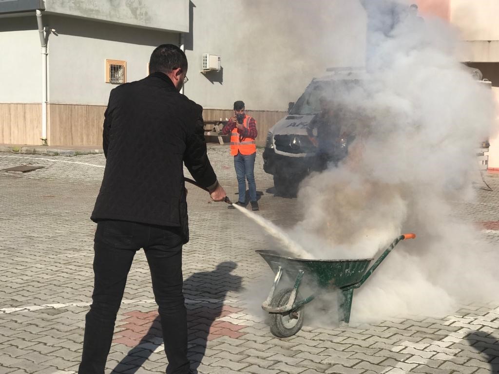 Gazipaşa’da yangın tatbikatı