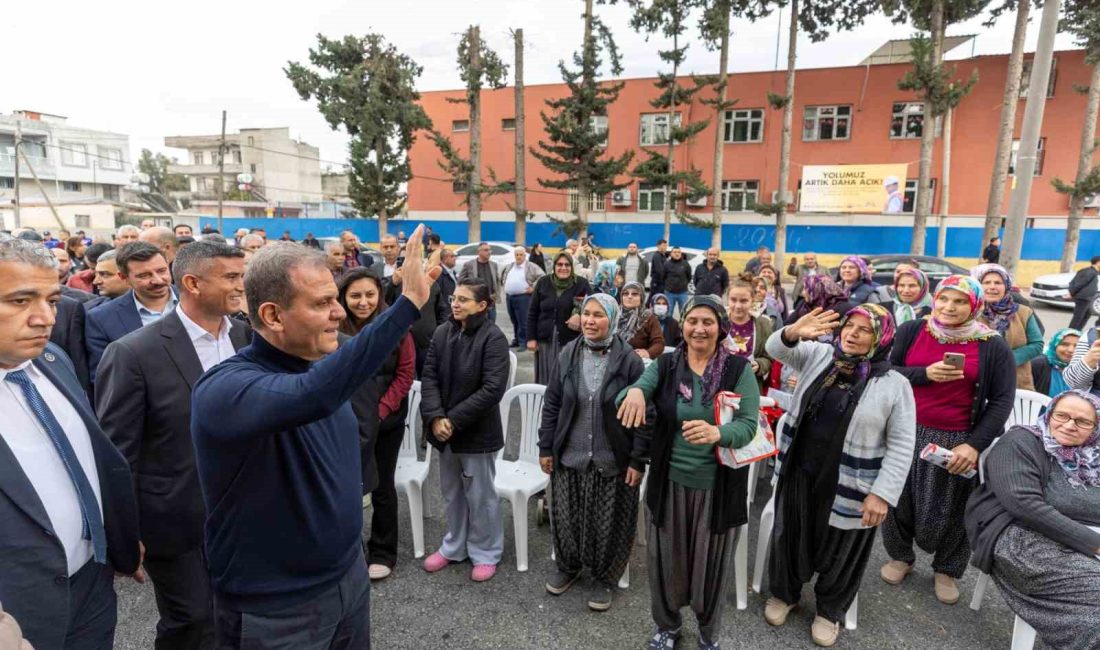 MERSİN BÜYÜKŞEHİR BELEDİYE BAŞKANI VAHAP SEÇER, KÖSELERLİ VE ATALAR MAHALLELERİNİ