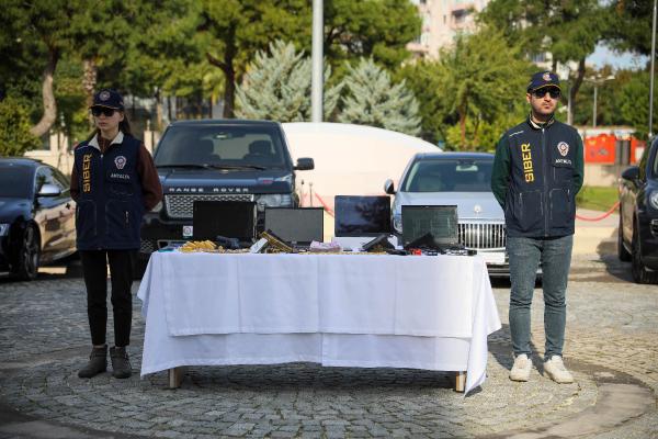 ELE GEÇİRİLEN ARAÇLAR ANTALYA’DA SERGİLENDİ Antalya Emniyet Müdürlüğü Siber Suçlarla